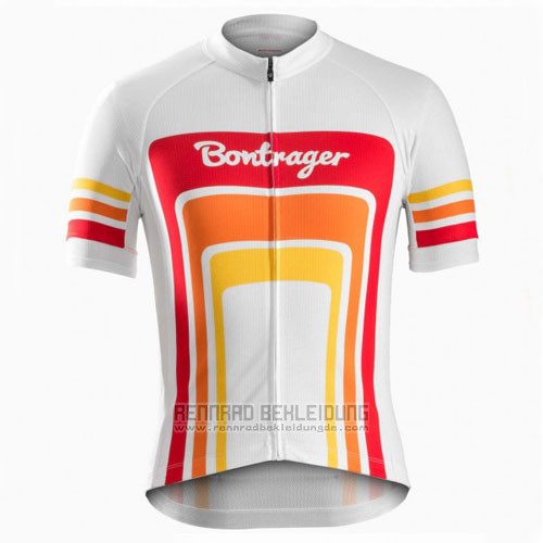 2016 Fahrradbekleidung Trek Bontrager Rot und Wei Trikot Kurzarm und Tragerhose